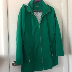 Calvin Klein scrunch waist rain coat